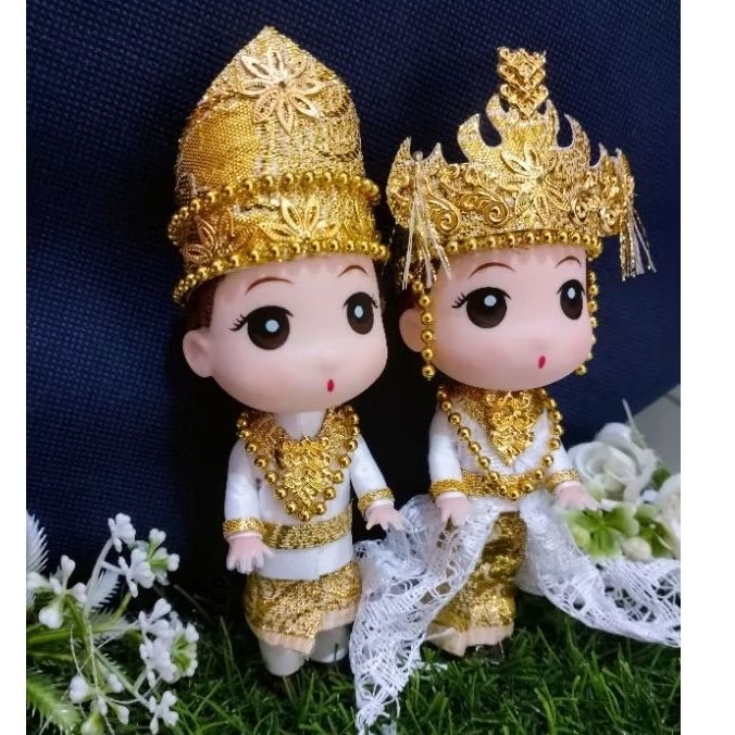 Boneka Penganti Adat Lampung/ Boneka Hias adat Lampung