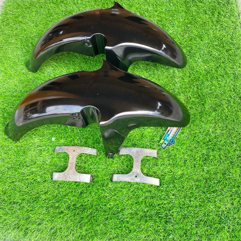 Spakbor depan verza cb verza/ megapro injeksi set braket besi original copotan motor