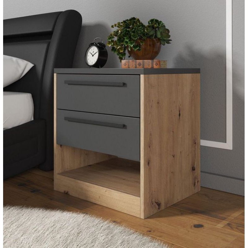 Meja nakas/lemari kecil 2 laci/furniture murah/meja minimalis moderen