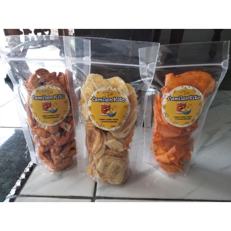 

KERIPIK 50gr | PAKET 3 PCS KERIPIK | CEMILAN | CEMILAN PEDAS | CEMILAN VIRAL | CEMILAN MAKANAN