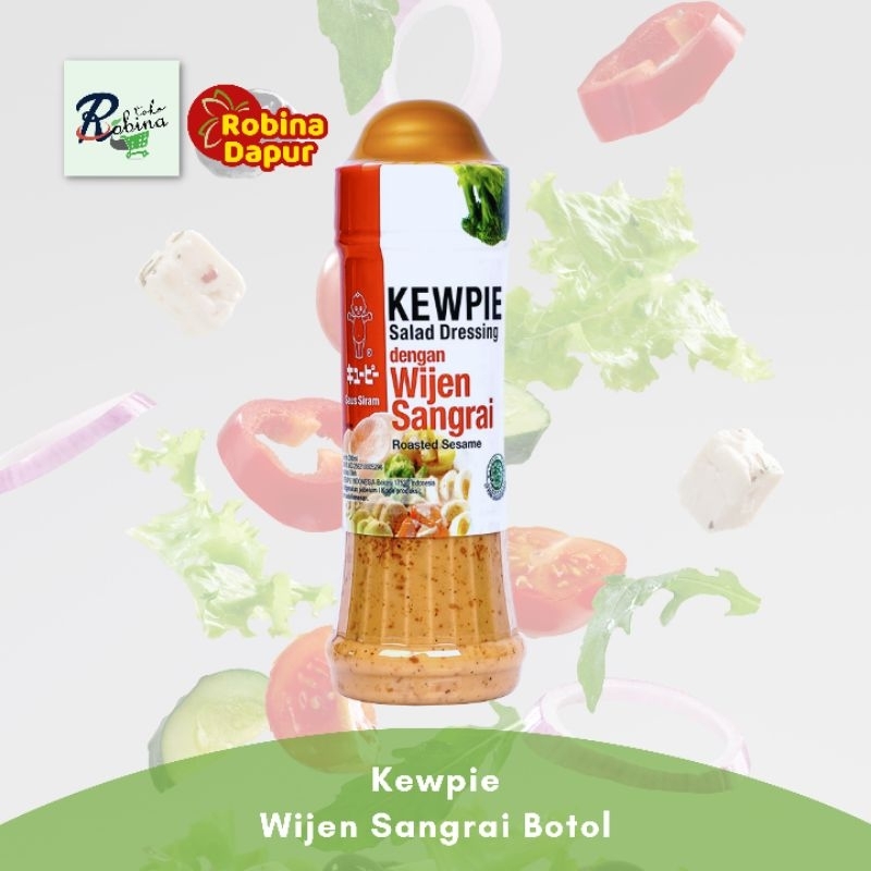 

Kewpie Wijen Sangrai Saus Siram Mayonaise Salad Dressing Botol 200 ml