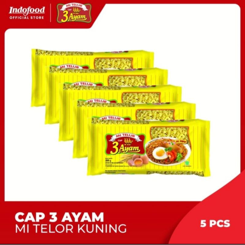 

Mi Telur Cap 3 Ayam Kuning 5pcs