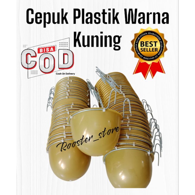 PROMO MURAH 20 Pcs Cepuk Plastik Tempat Pakan Ayam Bangkok