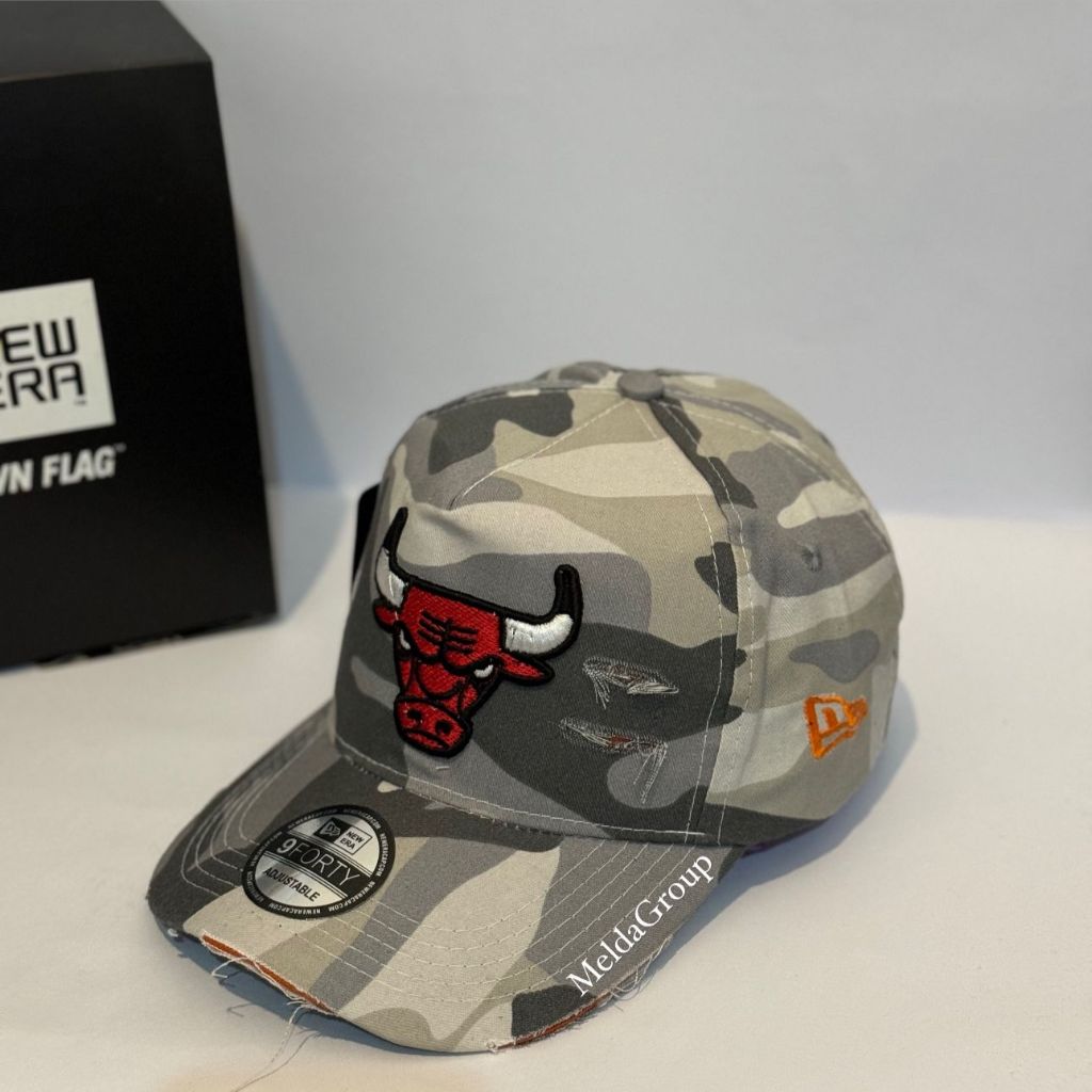 Topi Baseball Bordir Camo Loreng 1812 With Bulls Modelan Sobek