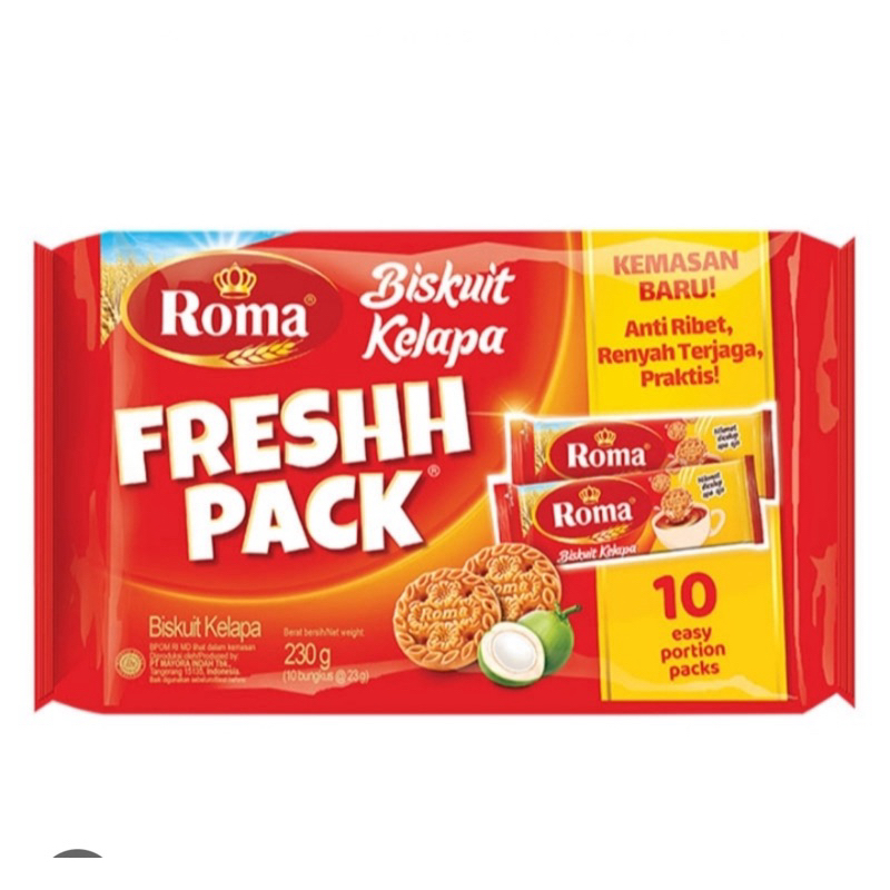 

Roma Biskuit Kelapa 230gram fresh pack
