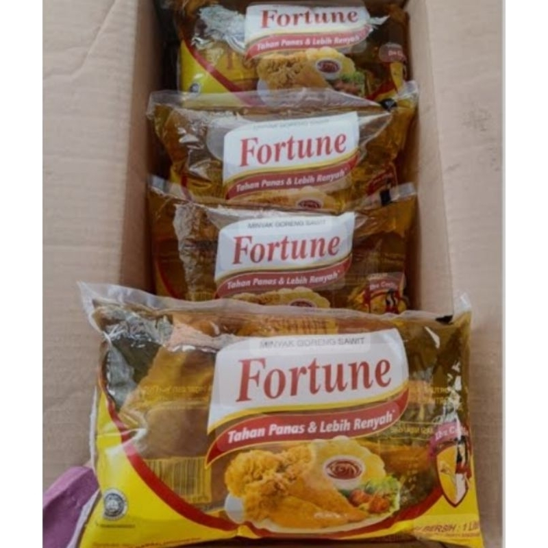 

Minyak goreng fortune kemasan bantal 1L