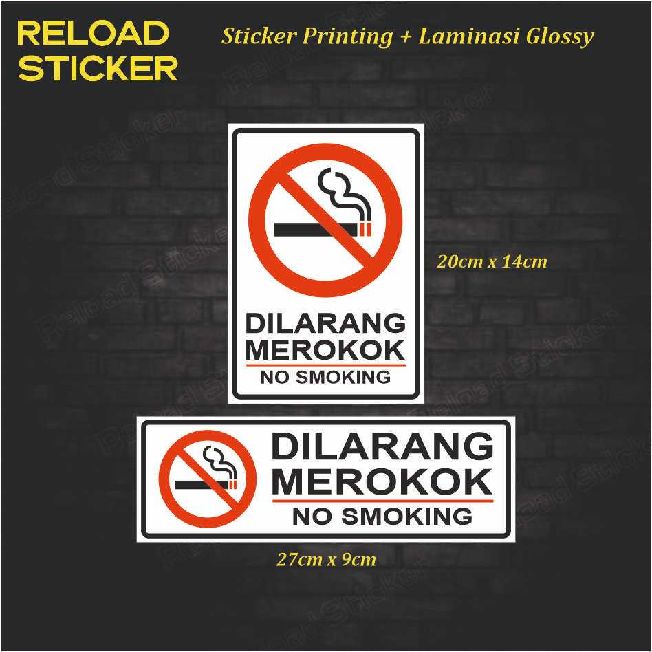 

Stiker Dilarang Merokok Stiker Area Merokok Stiker Printing Tempat Umum Rumah Sakit Klinik Sign