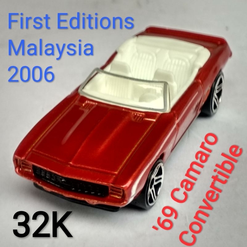 Hot Wheels 69 Camaro Convertible