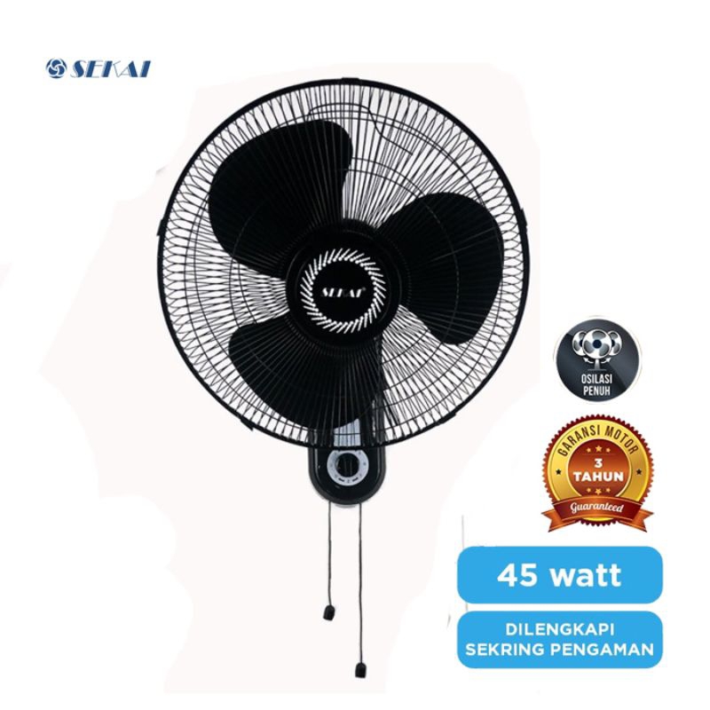 Kipas Angin Dinding WFN 1627 Sekai 16 Inch