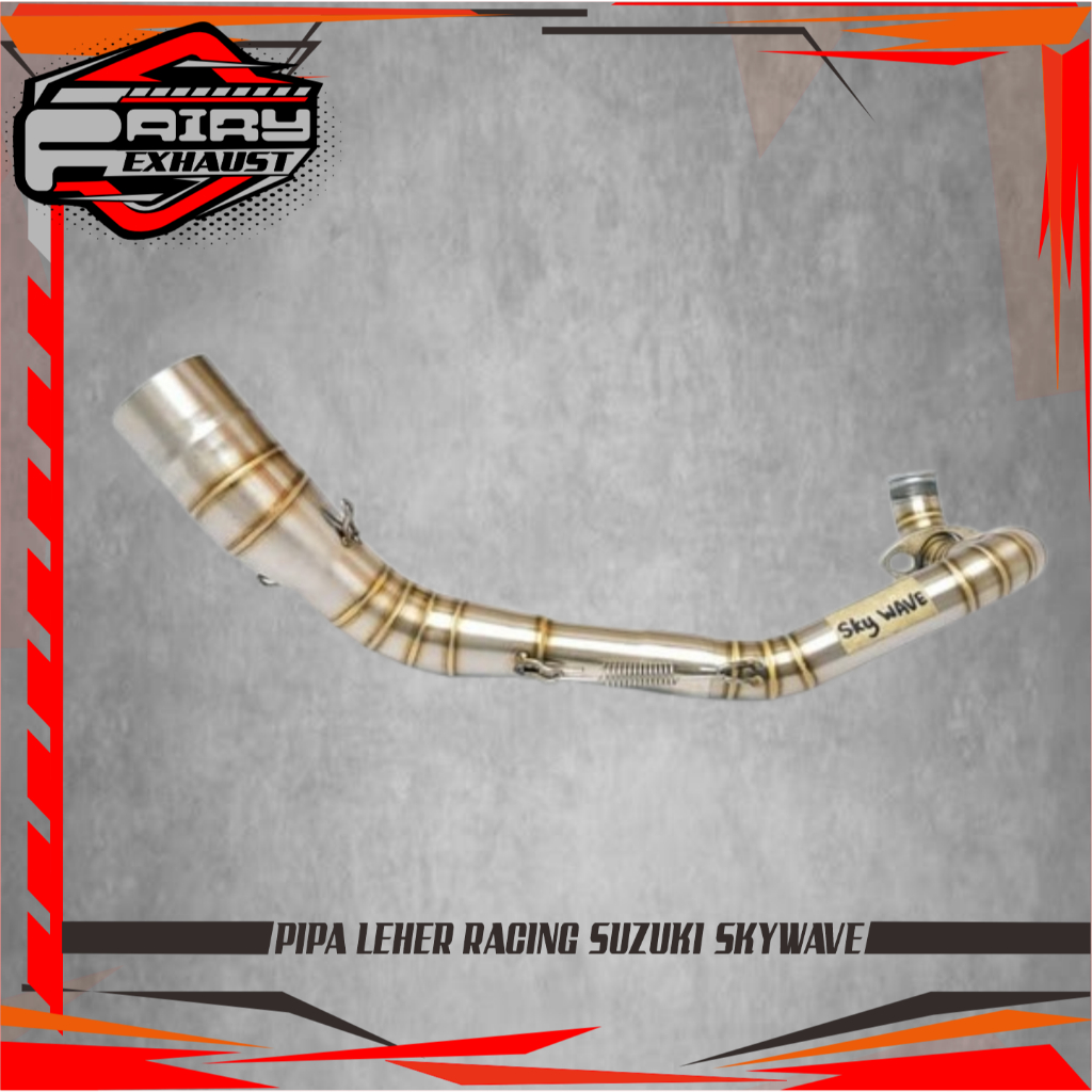 PIPA LEHER KNALPOT RACING SUZUKI SKYWAVE FULL STAINLESS
