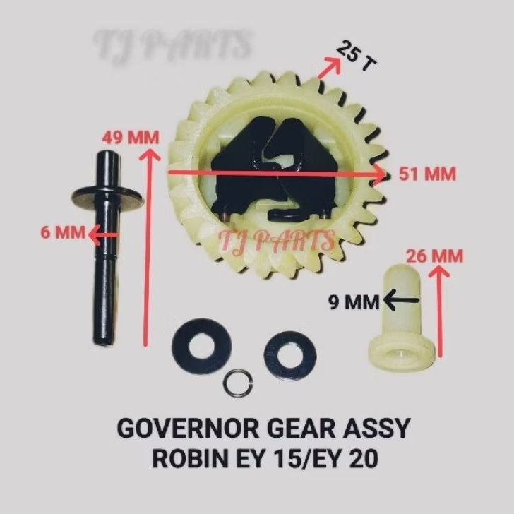 Governor Gear Assy Mesin Engine Robin EY 15/EY 20