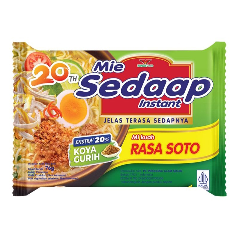 

Sedaap Mie Instant Soto 75 g