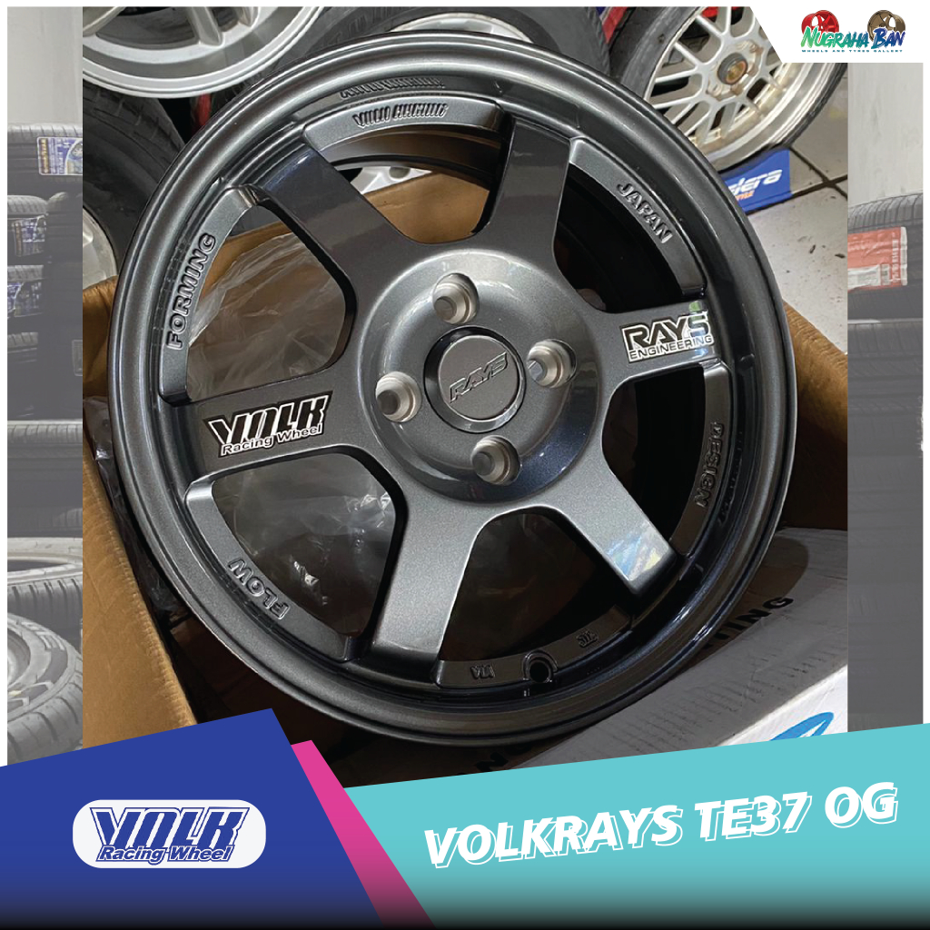 VELG MOBIL BARU VOLKRAYS TE37 SAGA R15. NUGRAHA BAN TOKO VELG DAN BAN CIANJUR