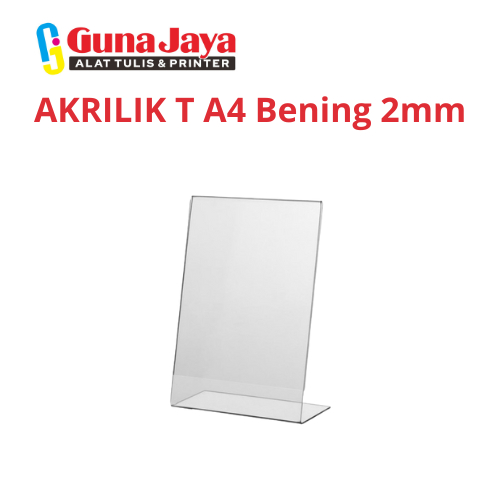 

AKRILIK T A4 Bening 2mm - ACRYLIC DISPLAY STANDING A4