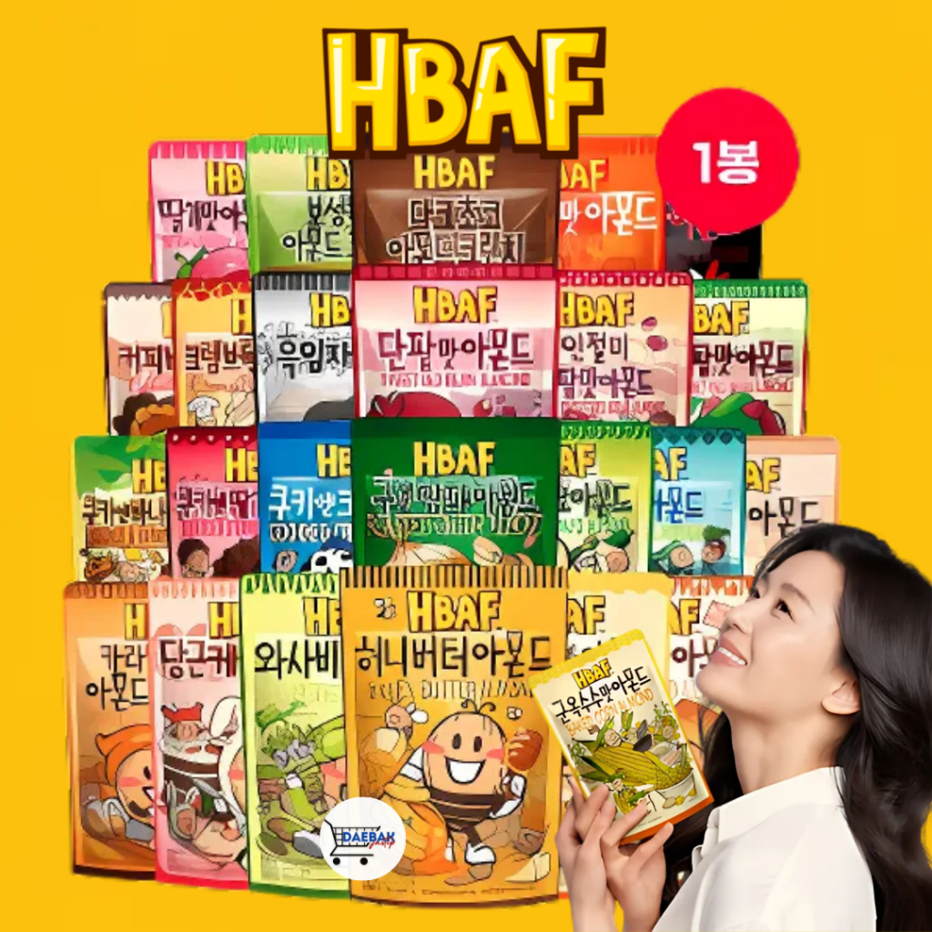 

[ READY STOCK ] HBAF Almond & Friends 170gr/190 gr Korean Snack NEW PACKAGING