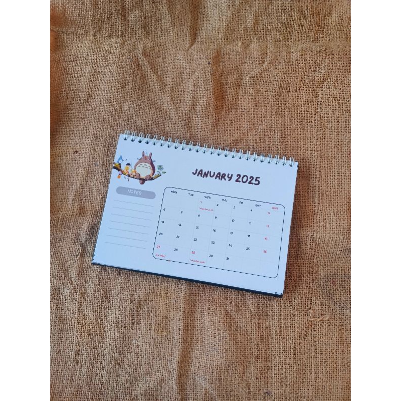 

KALENDER 2025 A5 - Kalender Meja 2025 Ghibli