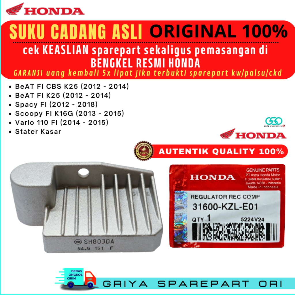Kiprok Beat Fi Original Kiprok Scoopy fi Ori Kiprok Spacy fi Original Kiprok Vario 110 Fi Original H