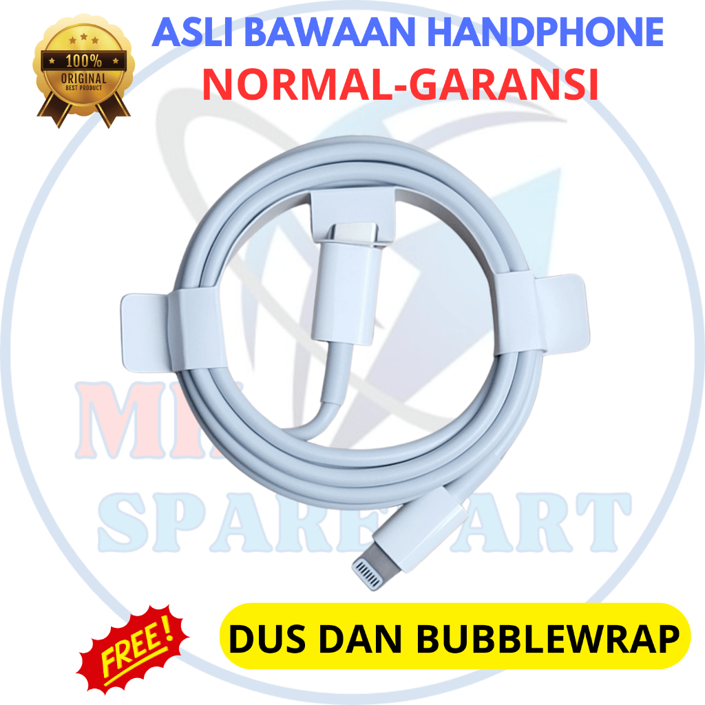 KABEL DATA IPHONE TYPE C TO LIGHTNING ORIGINAL COPOTAN - ORI CABUTAN BAWAAN HANDPHONE