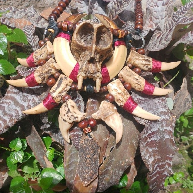 kalung etnik taring babi variasi kuku macan