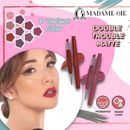 RB MADAME GIE DOUBLE TROUBLE MATTE - MAKE UP LIPSTICK 2IN1