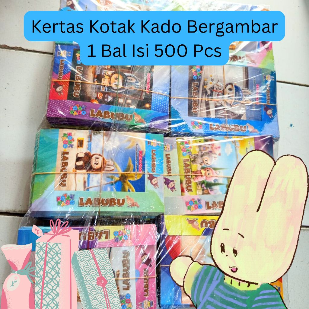 

KOTAK KADO FANCY BESAR BERGAMBAR 1 BAL ISI 500 PCS