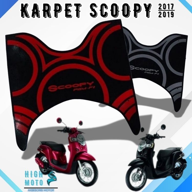 karpet motor scoopy new 2019 pijakan kaki motor HONDA SCOOPY DONAT 2017-2019