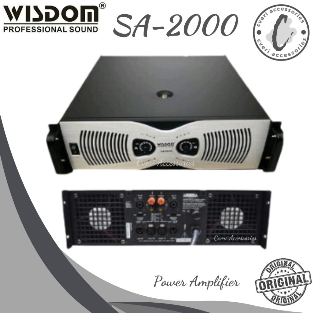 Wisdom SA2000 Power Amplifier Original Garansi Resmi SA-2000