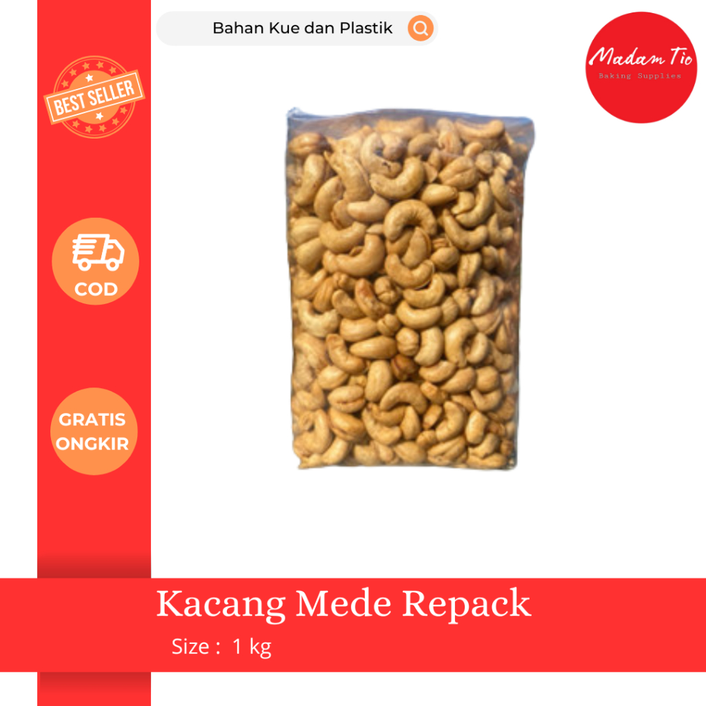 

Kacang Mede 1 kg Perbungkus