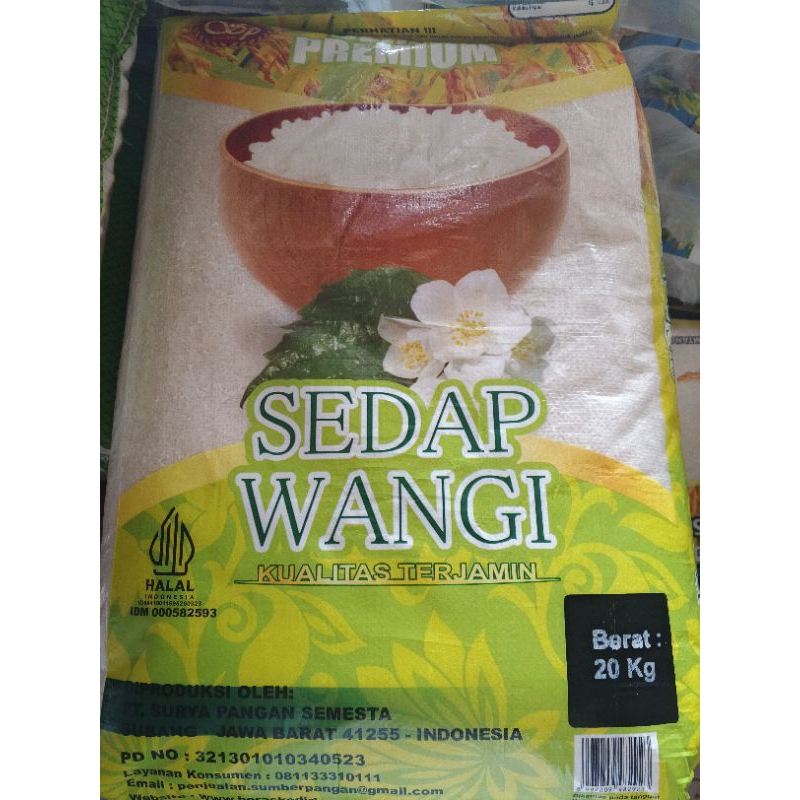 

Beras 20 kg Premium Sedap Wangi 20kg