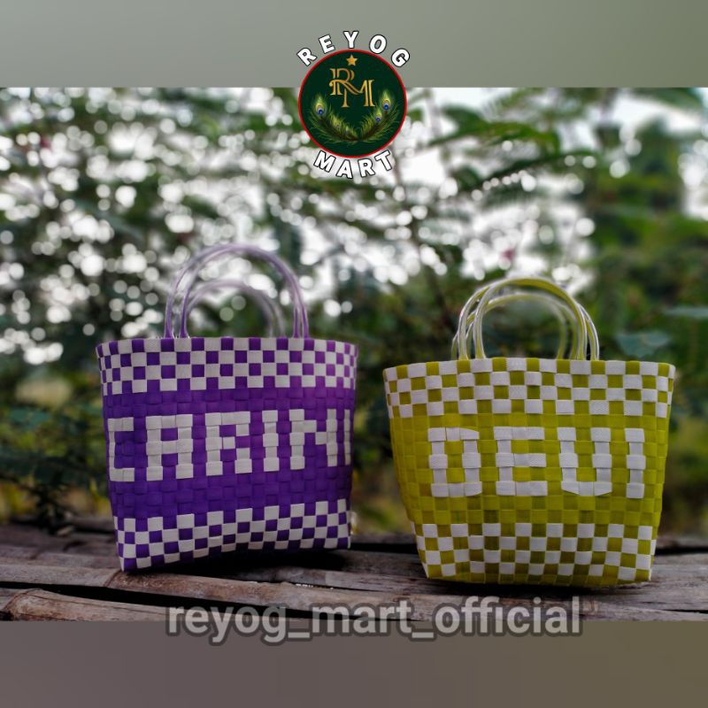 TAS ANYAMAN MURAH KUAT CUSTOM NAMA