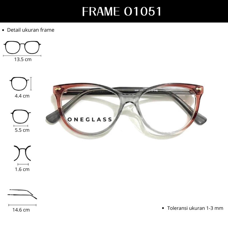 oneglass - Frame Kacamata O1051 Perempuan