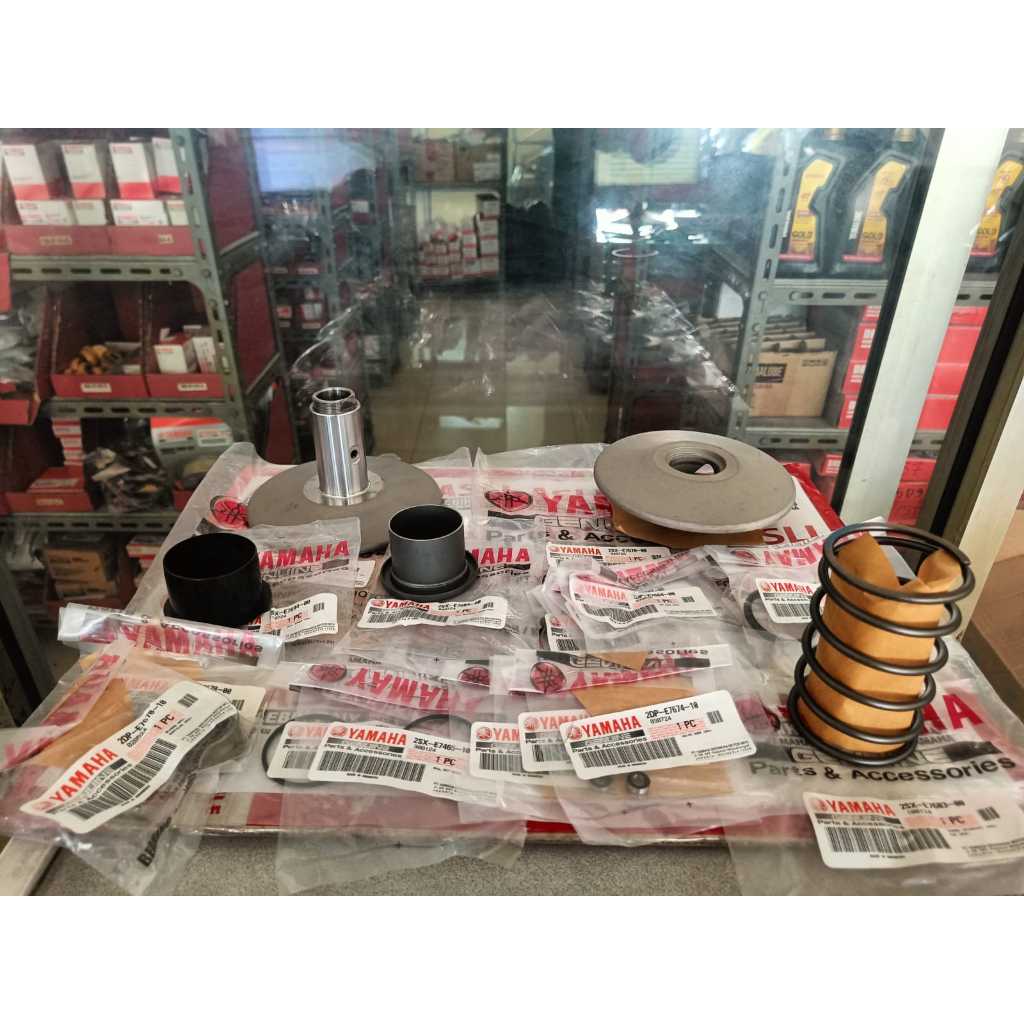 Paket Cvt Pully Belakang Soul Gt 125 - Fino 125 - Xride 125 Original Yamaha Genuine Parts