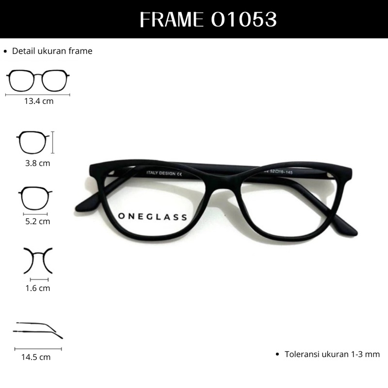 Oneglass - Frame Kacamata O1053 Perempuan