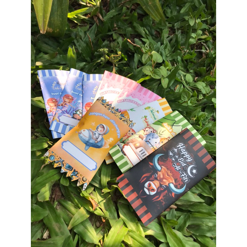 

isi (10pcs) Amplop Lebaran Unik Murah free perekat