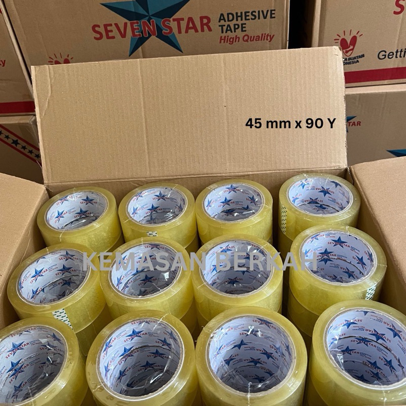 

Lakban Bening Super Rekat 1 Dus isi 72 pcs CLEAR Transparan