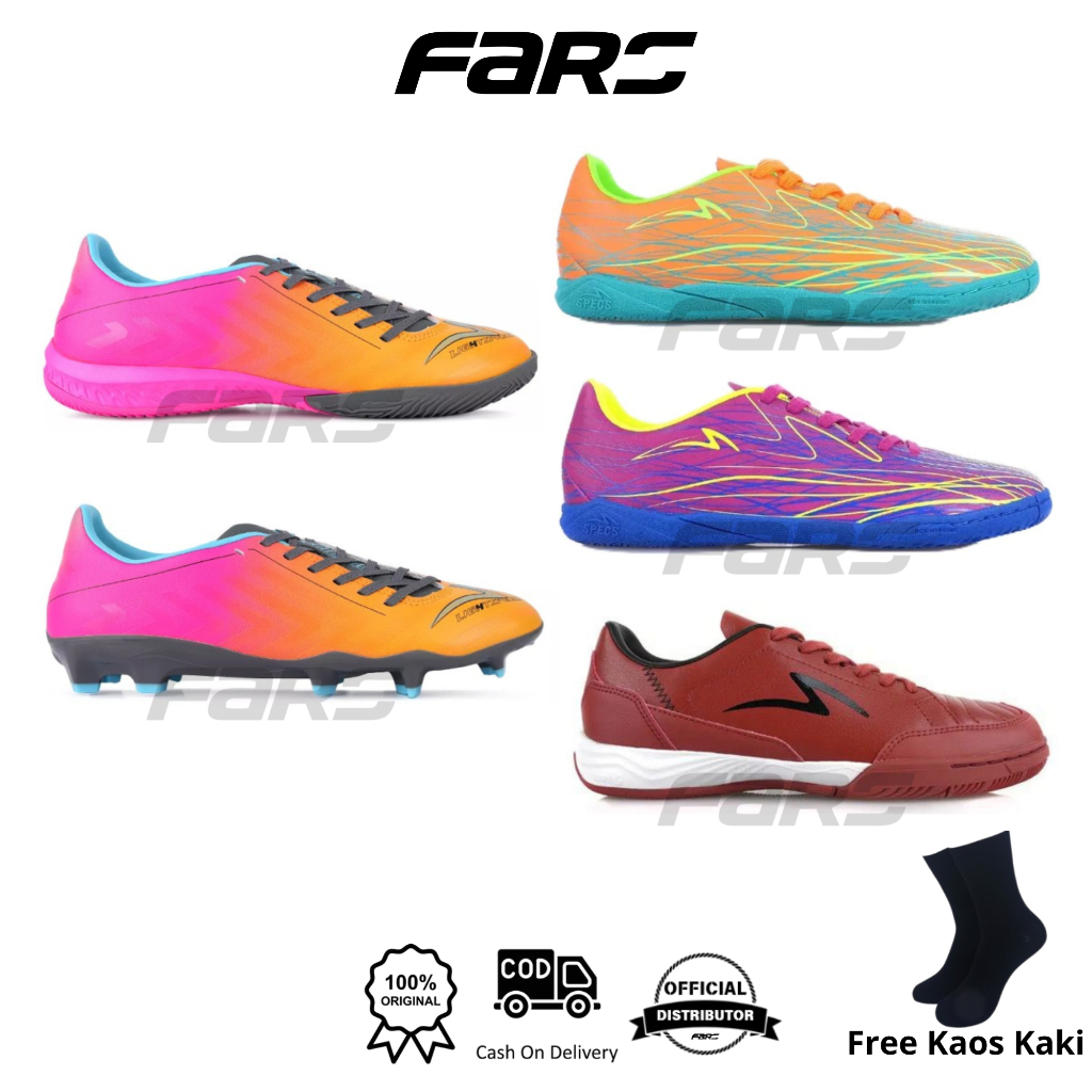 SALE 40% Sepatu Sepak Bola Futsal Specs ACCELELATOR LS 4 PRO FG IN ALPHA NERVE CORE IN METASALA SANS