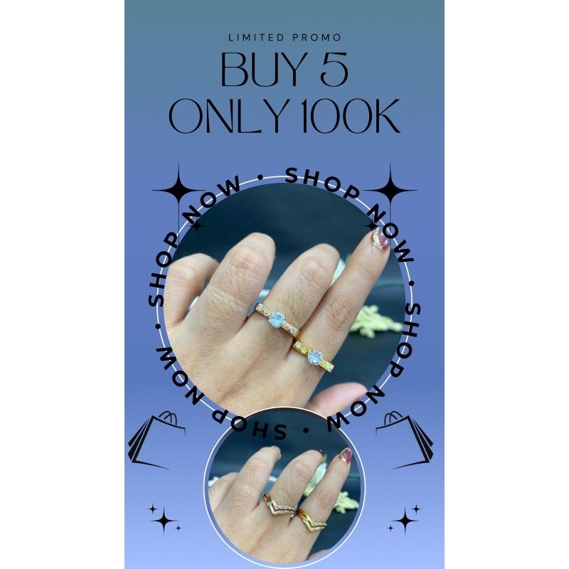 SALE CINCIN TITANIUM 100K GET 5PCS B