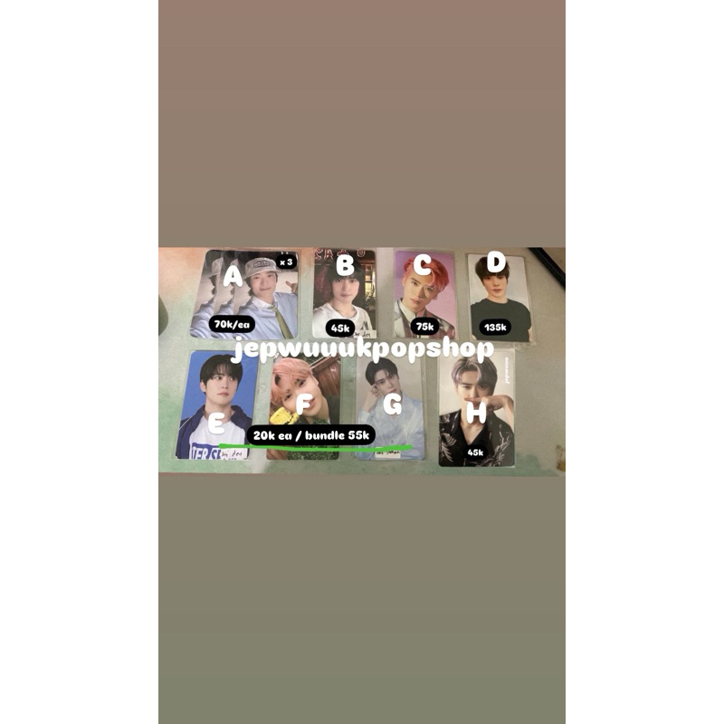 [BACA DESC] PHOTOCARD PC AAB JAEHYUN NCT 127 SOLO J POB DND JKT DICON 101 BNW SET YZY LISTENING PART