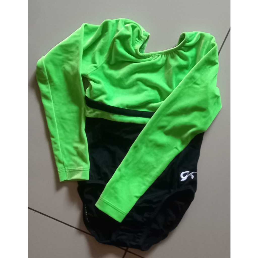 Leotard Gymnastics GK Elite Size CL Velvet Baju Senam Anak Remaja 10-12 thn