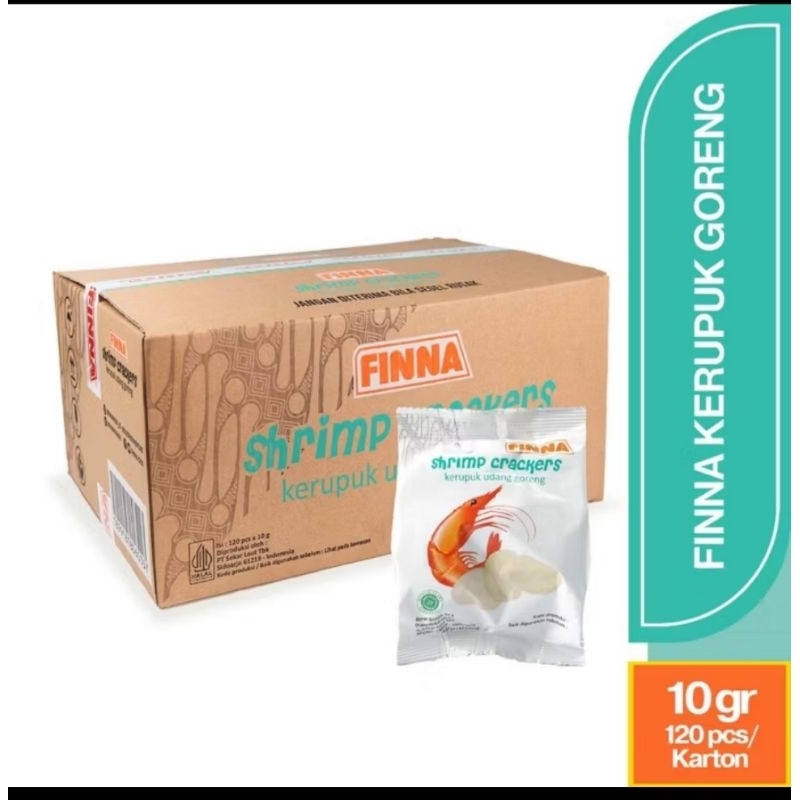 

Finna Kerupuk Goreng Shrimps 10gr/120pcs/Karton