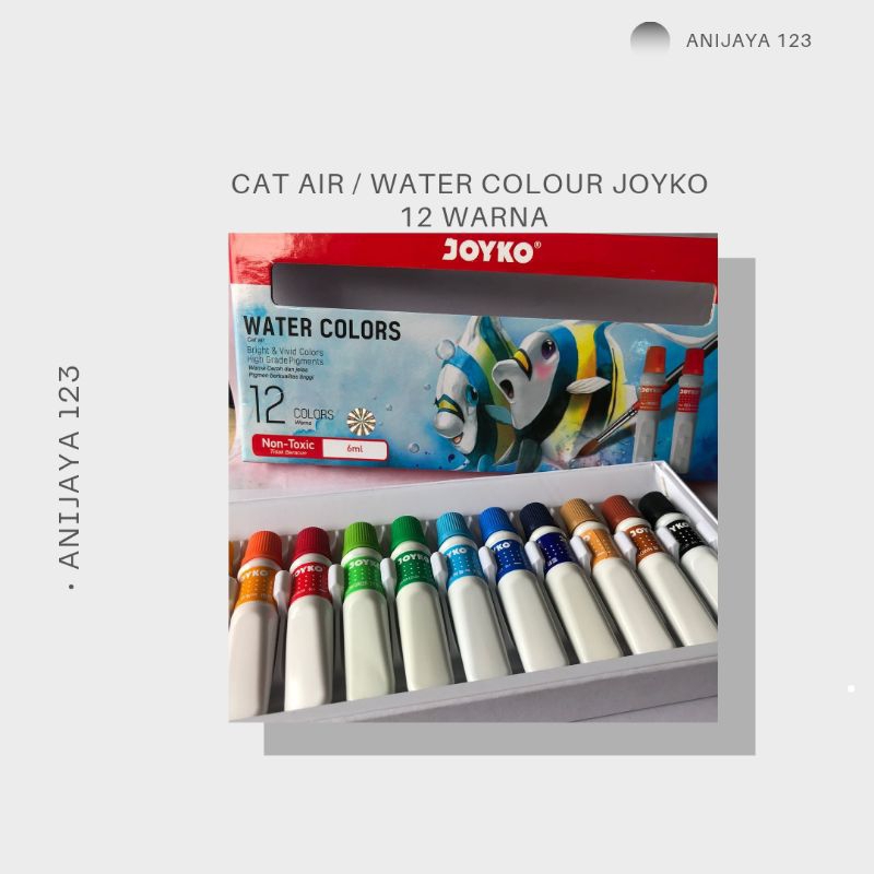 

Cat air / Water Colour Joyko 12 Warna