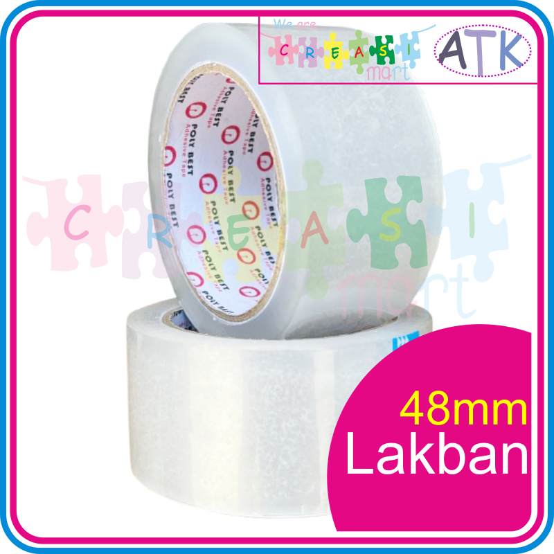 

Lakban 48mm Tranparan & Coklat OPP POLYBEST 100% ORIGINAL