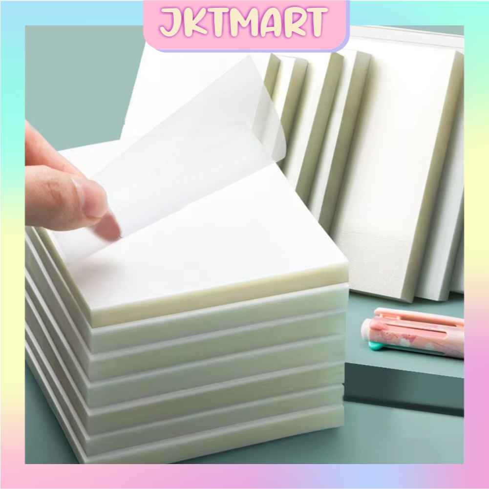 

⭐ JKTMART ⭐ Sticky Notes Transparan 50 lembar Tahan Air Transparent Sticky Notes Untuk Kantor / Sekolah/ Plastik S145