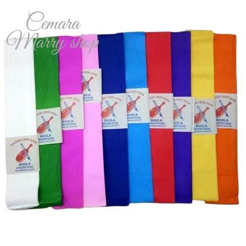 

Kertas crepe coloured BIOLA