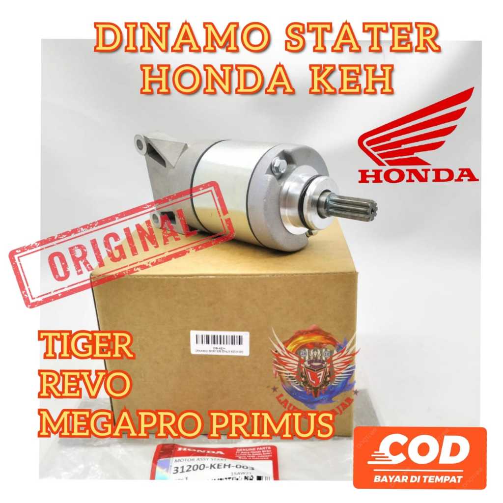 Dinamo Stater Original Honda KEH Dinamo Starter Megapro Primus Tiger Revo Dynamo Asli AHM