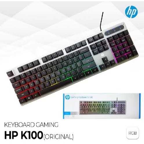 KEYBOARD GAMING HP K100 ORIGINAL LED LIGHTING K 100