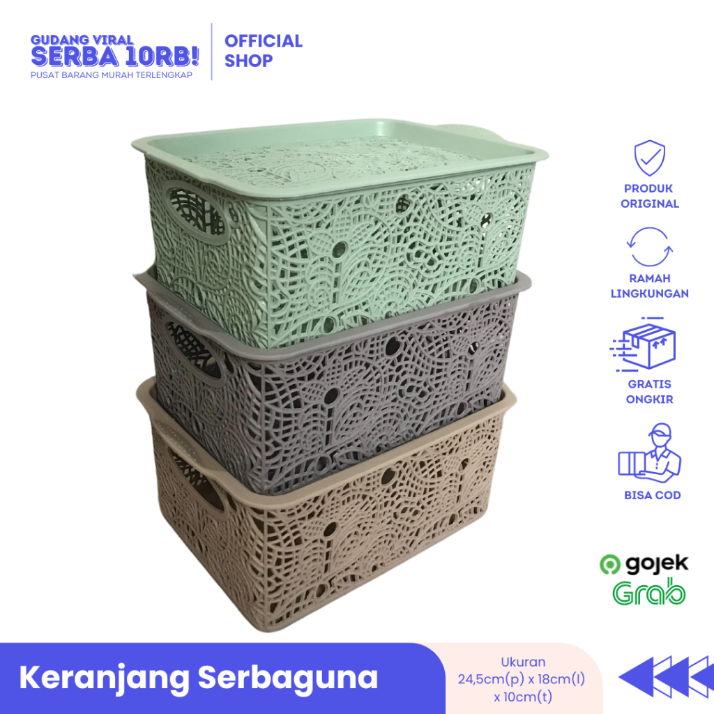 Keranjang Serbaguna 5 Liter Mini Container 5L Box Serbaguna Premium Quality
