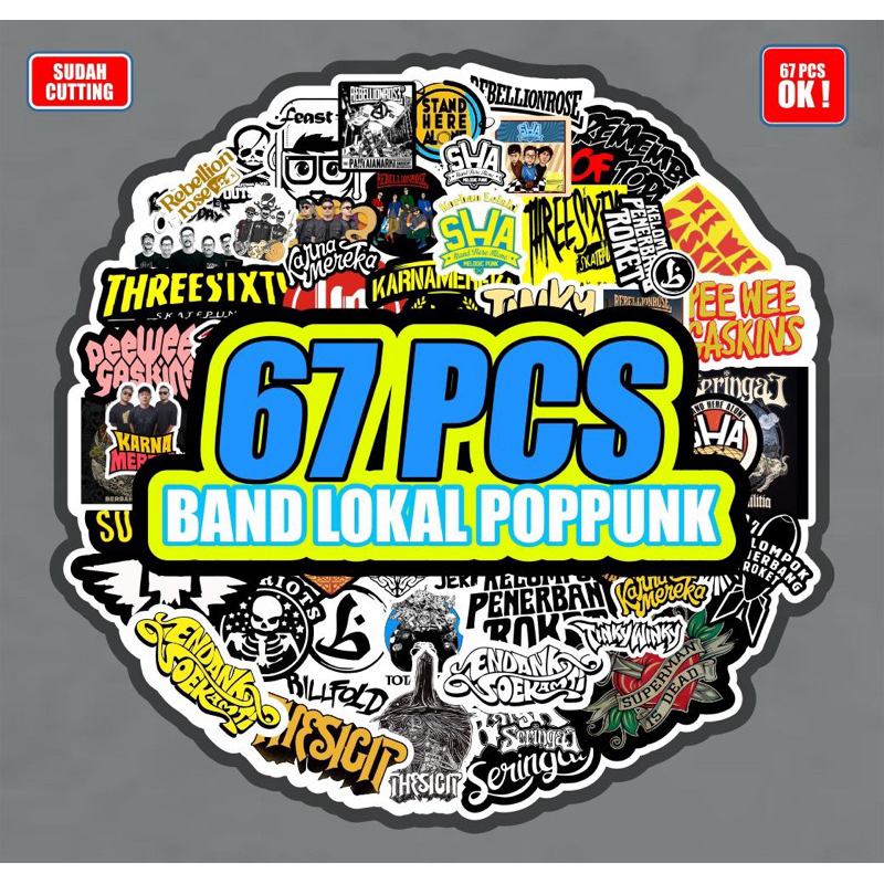 

Stiker Band Lokal Poppunk 67 Pcs sudah cutting