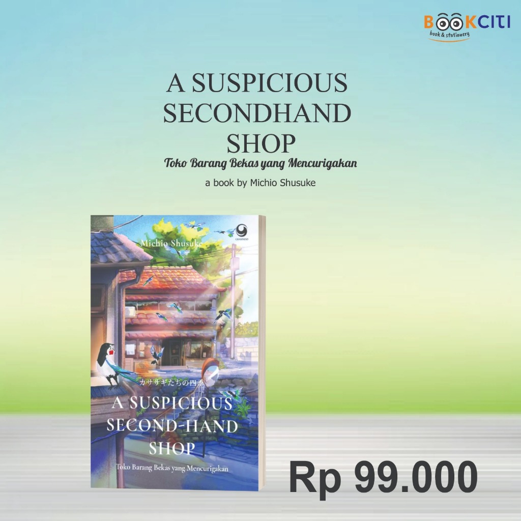 Buku "A Suspicious Secondhand Shop: Toko Barang Bekas yang Mencurigakan"