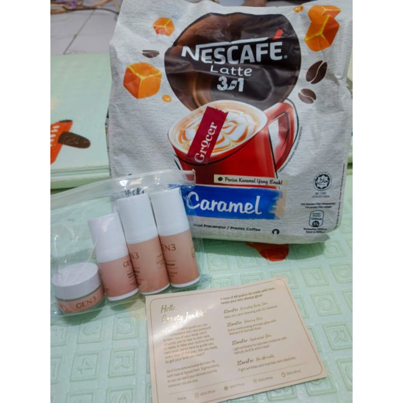 

Readystock Nescafe latte caramel 3in1